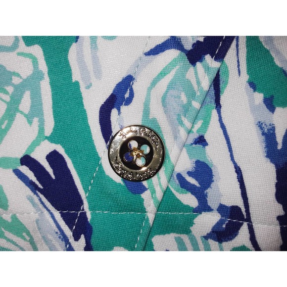 Lilly Pulitzer Sz 0 MARINA Bold Print Elephant Appeal Knit Shorts - Picture 5 of 9